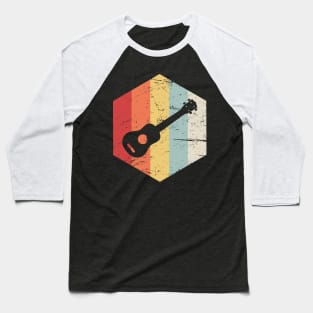 Retro Vintage Ukulele Icon Baseball T-Shirt